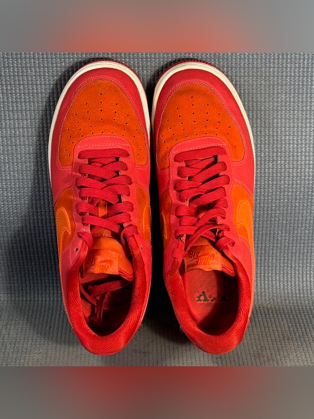 Nike Air Force 1 Atlanta ‘07 LV8 University Red Sneakers FD8306-657 Men’s Size 8 - Picture 5 of 11